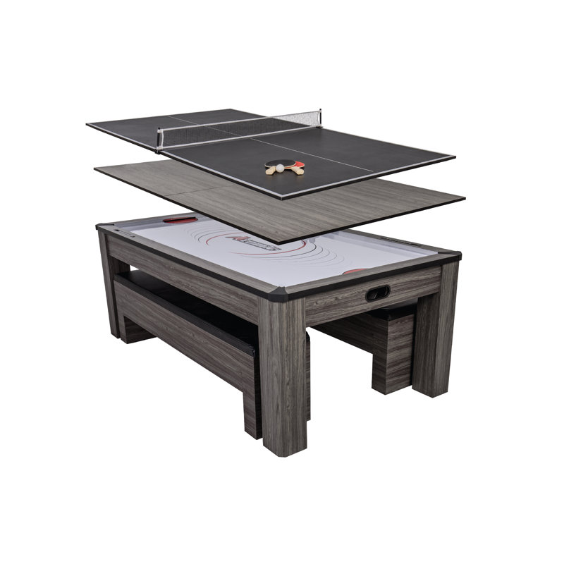 Atomic Hampton 7' 3 in 1 Air Hockey, Dining, and Table Tennis Table